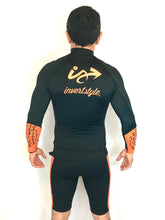 Invert Style Long Sleeve Rashguard Black/Orange